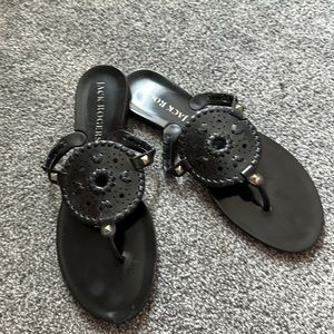 Jack Roger shoes! I wore them for one evening and never wore them again.